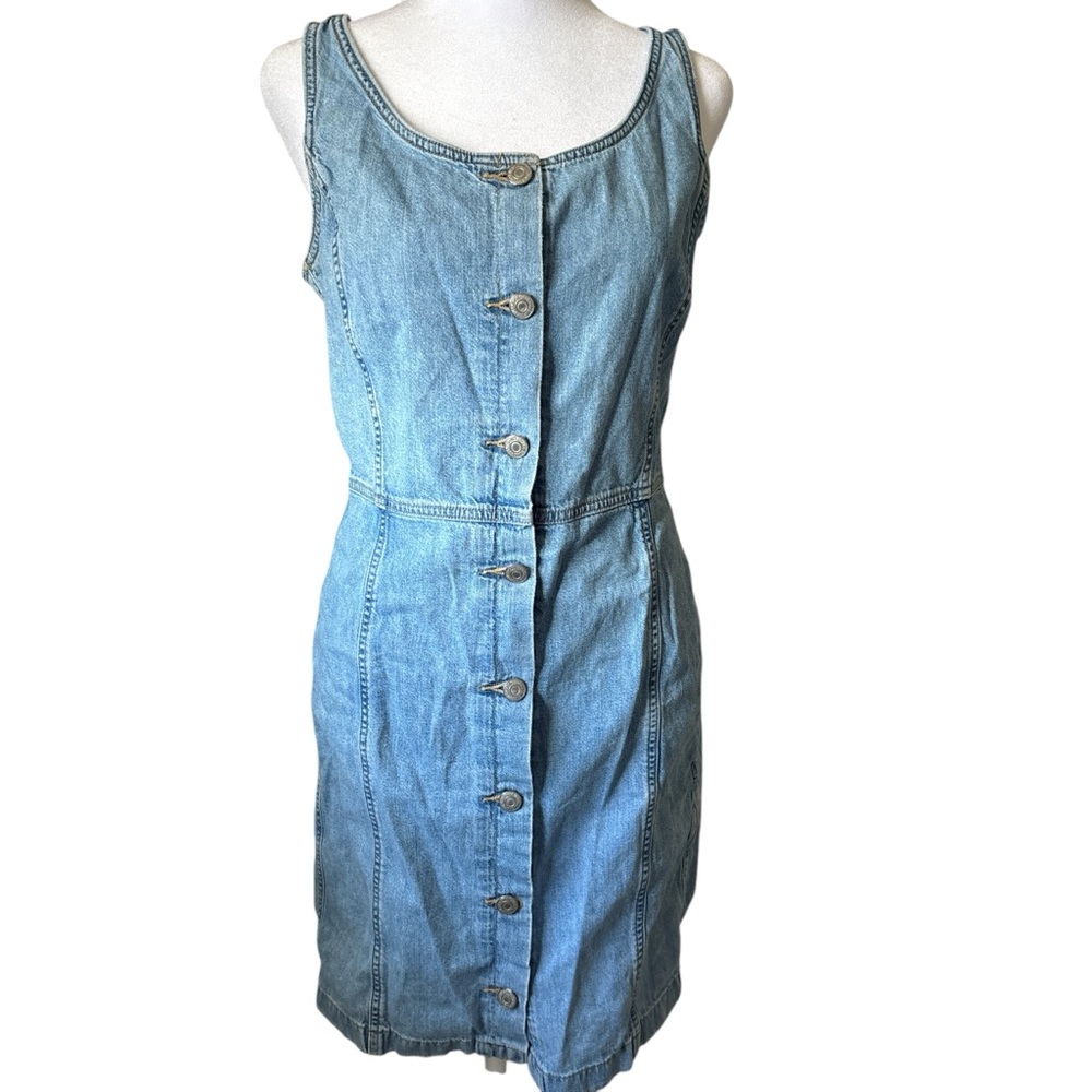 Levi's Blue Denim Midi Dress